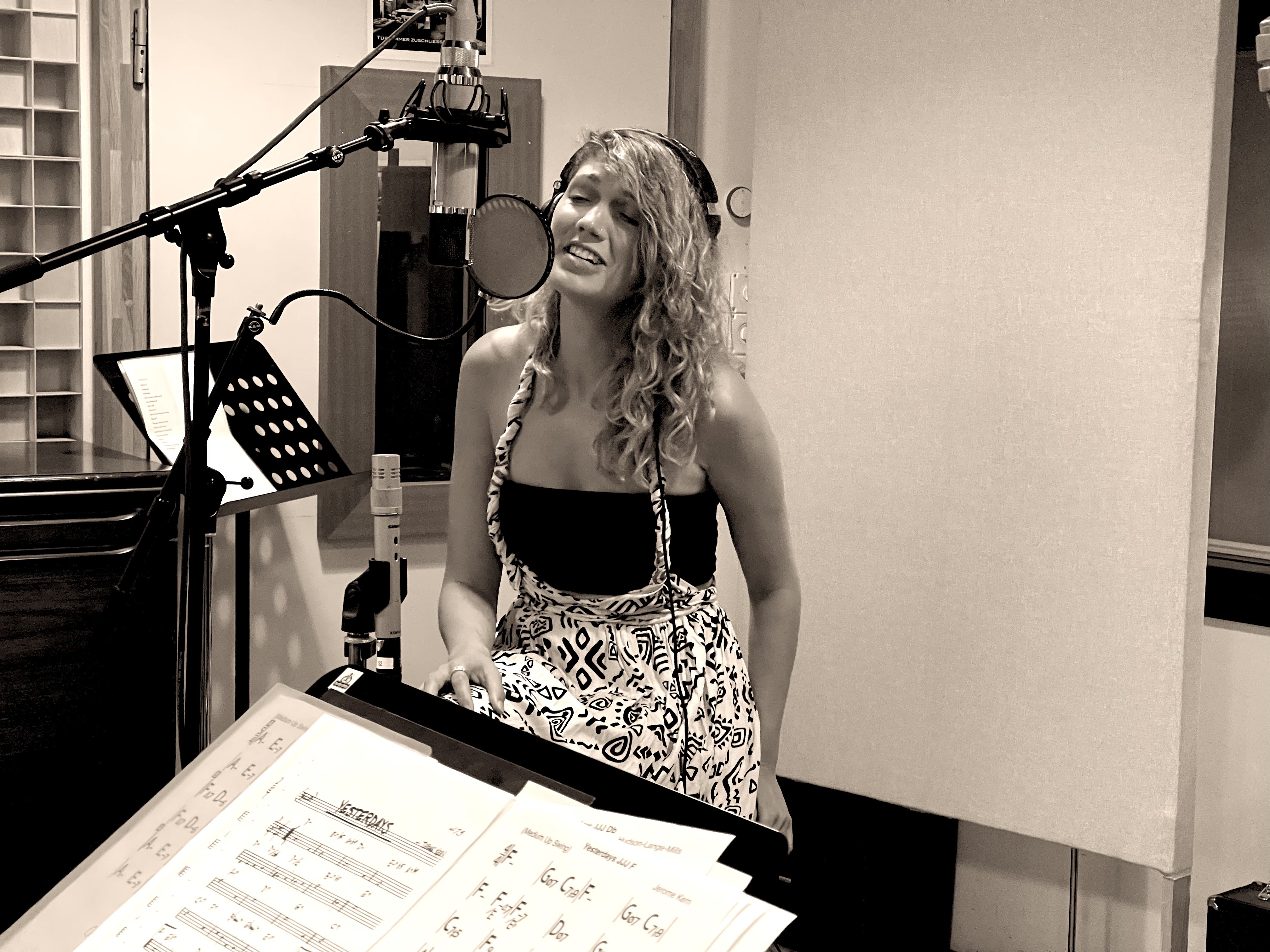 Recording vocals in the studio